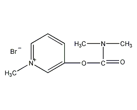 Pyridostigmine bromide structural formula