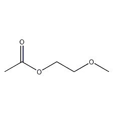 2-methoxyethyl acetate structural formula