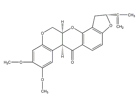 Rotenone structural formula