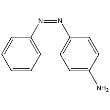 P-aminoazobenzene structural formula