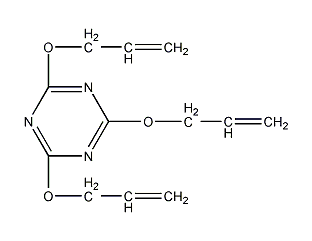 Triallyl cyanurate structural formula