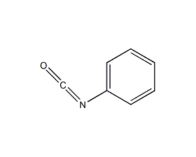 Phenyl isocyanate structural formula