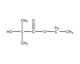 2-Methyl-2-hydroxypropionic acid ethyl ester structural formula