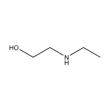 2-(ethylamino)ethanol structural formula