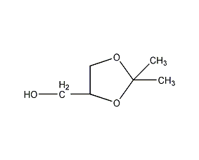 2,2-dimethyl-4-hydroxymethyl-1,3-dioxolane  Structural formula