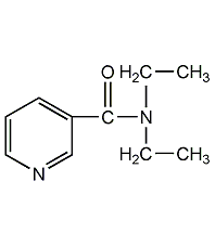 N,N-diethylnicotinamide structural formula