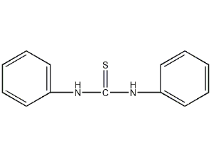 N,N'-diphenylthiourea structural formula