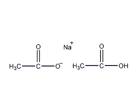 Sodium diacetate structural formula