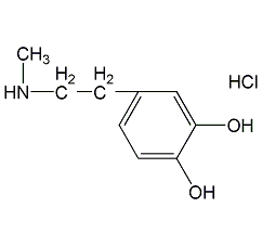 N-methyldopamine hydrochloride structural formula