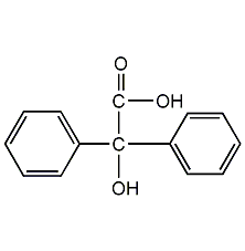 Biphenyl glycolic acid structural formula