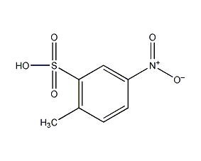 Structural formula of p-nitrotoluene orthosulfonic acid