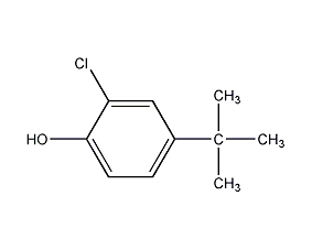 4-tert-butyl-2-chlorophenol structural formula