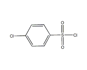 4-Chlorobenzene sulfonyl chloride structural formula
