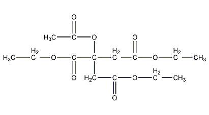 Acetyl triethyl citrate structural formula