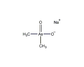 Sodium dimethylarsenate structural formula