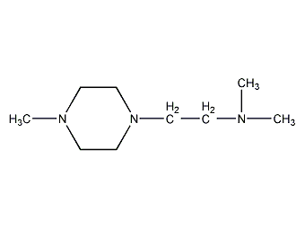 N,N,4-trimethylpiperazine-1-ethylamine structural formula