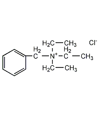 Benzyltriethylammonium chloride structural formula