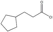 3-Cyclopentylpropionyl chloride structural formula