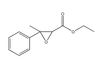 3-methyl-3-phenyloxirane carboxylic acid ethyl ester structural formula