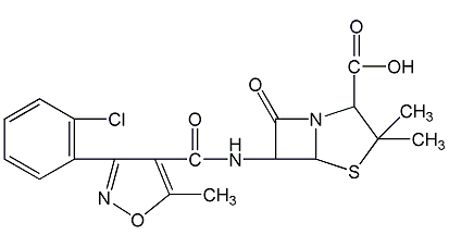 Cloxacillin Structural Formula