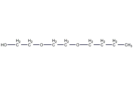2-(2-butoxyethoxy)ethanol structural formula