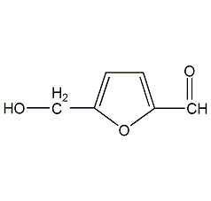 5-hydroxymethyl-2-furfural structural formula