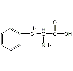 Phenylalanine structural formula