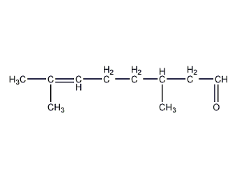 Citronellal structural formula