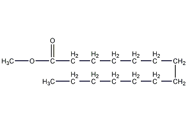 Methyl myristate structural formula