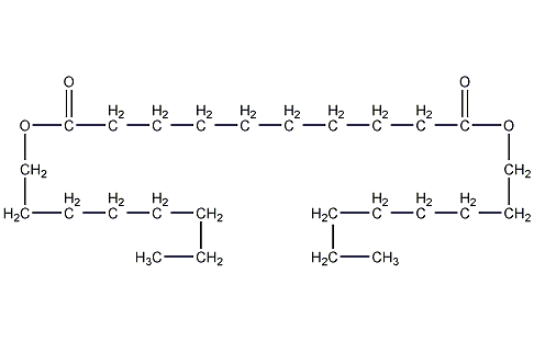 Dioctyl sebacate structural formula