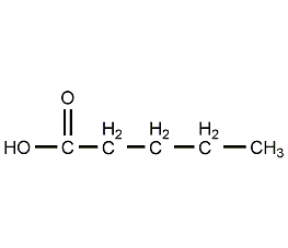 Valeric acid structural formula