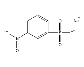 Structural formula of m-nitrobenzene sulfonate sodium salt