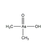 Dimethylarsinic acid structural formula