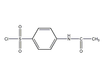 4-acetamidobenzenesulfonyl chloride structural formula