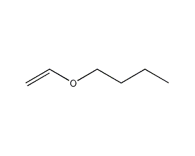 Structural formula of vinyl butyl ether