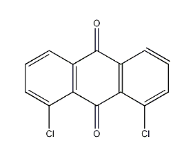 1,8-dichloroanthraquinone structural formula