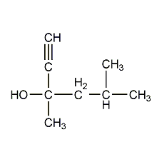 3,5-dimethyl-1-hexyn-3-ol structural formula