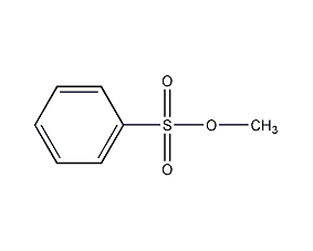 Methyl benzenesulfonate structural formula