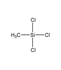 Methyltrichlorosilane structural formula