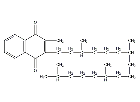 Vitamin K1 structural formula