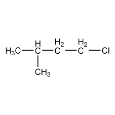 1-chloro-3-methylbutane structural formula