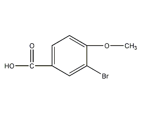 3-Bromo-4-methoxybenzoic acid structural formula