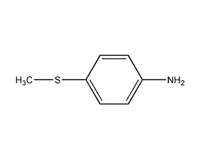 4-(methylthio)aniline structural formula