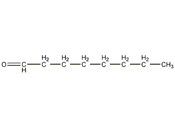 Octanal structural formula