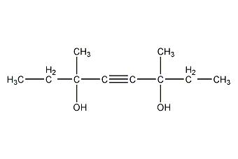 3,6-dimethyl-4-octyne-3,6-diol structural formula