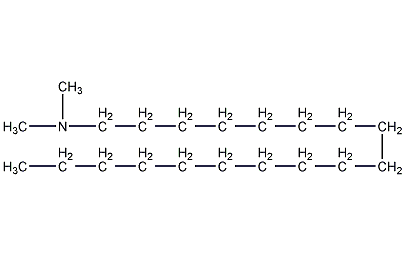 N,N-dimethyloctadecylamine structural formula
