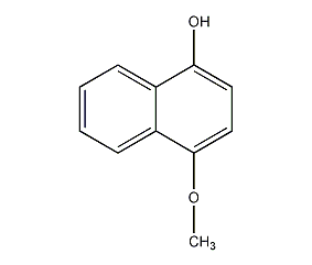 4-methoxy-1-naphthol structural formula