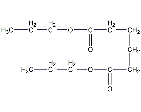 Dipropyl adipate structural formula
