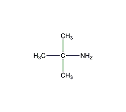 Structural formula of tert-butylamine