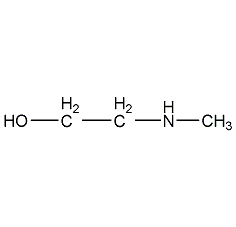 2-(methylamino)ethanol structural formula